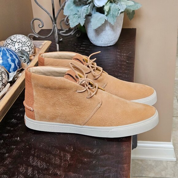 NWOT Sperry Men's Pluswave Ankle Boots, Tan, Sz 12 - Picture 1 of 16